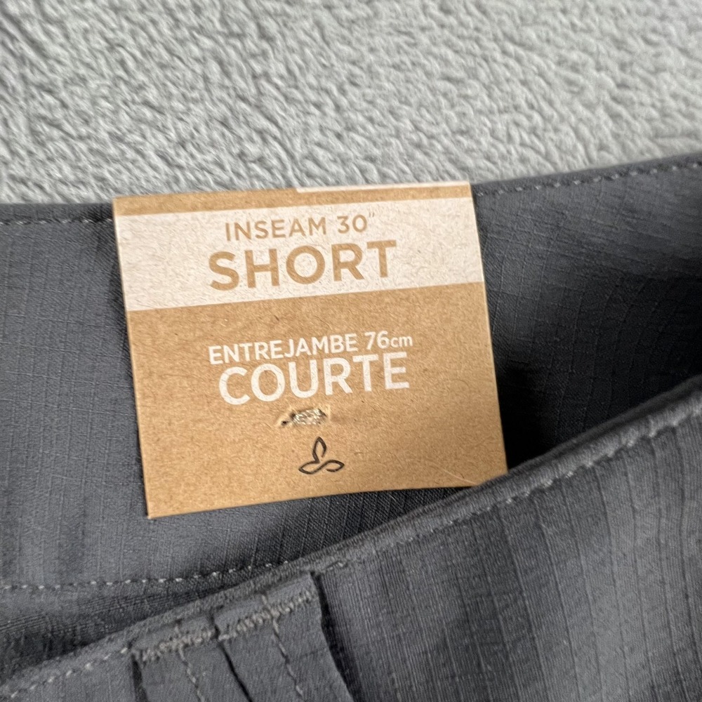PrAna Sage Convertible Pants Womens 0 Gray Coal Hiking Travel Quick Dry Stretch - Picture 7 of 16